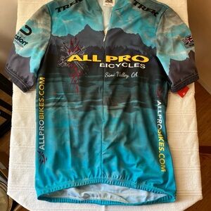 Men's Blue All Pro Bicycles Cycling Jersey